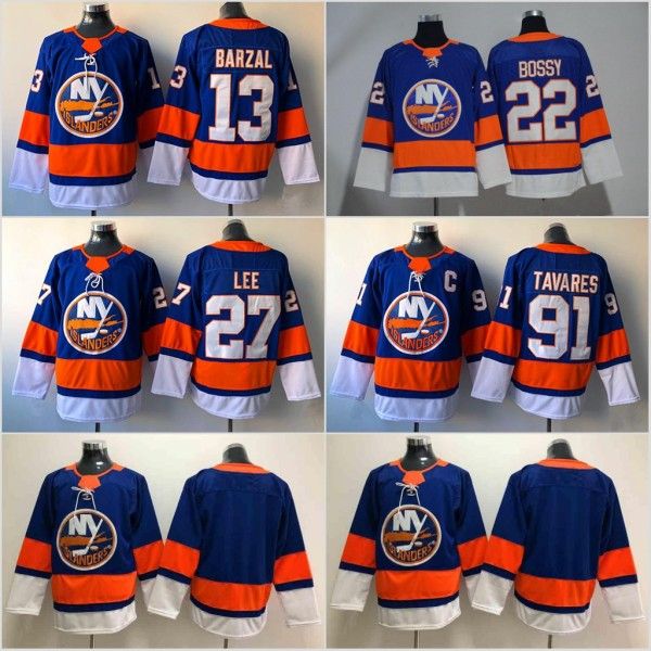 

2018 2019 New Style New York Islanders Hockey 13 Mathew Barzal 27 Anders Lee Jerseys 22 Mike Bossy #91 John Tavares Jersey