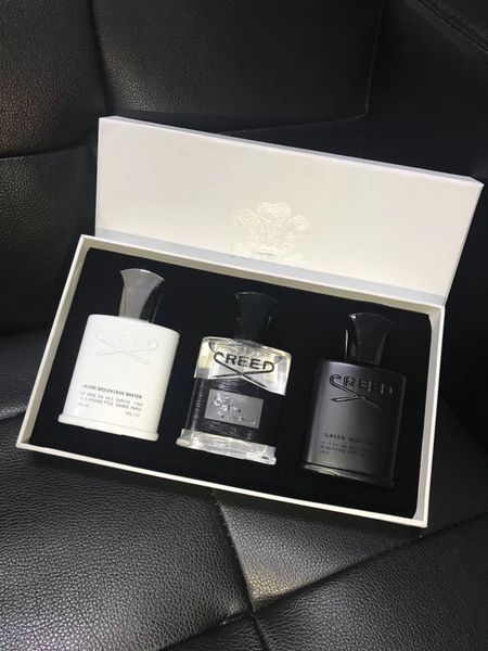 

2018 creed perfume set 3 pcs/set 30ml*3 creed cologne perfume for men great scent natural vaporization christmas gift dhl ing