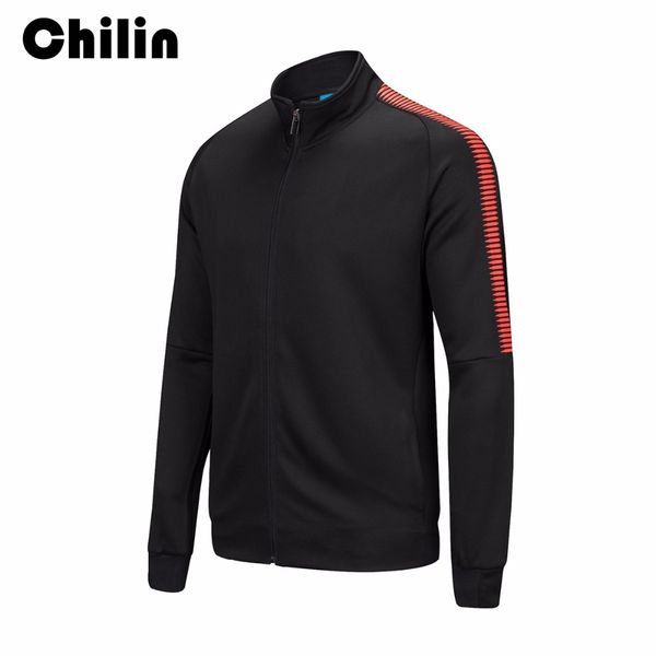 

breathable running jacket men high collar quick dry outdoors sportswear mens zipper jackets coat male gym traning clothing g012, Black;red