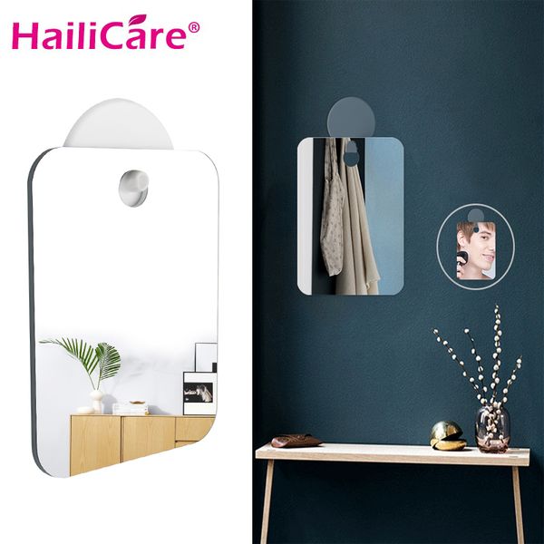 

pc lens anti-fog mirror bathroom shower fog mirror fogless shave shaving hanging makeup easy to clean practical tool