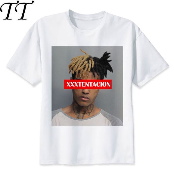 

xxxtentacion t shirt men t shirt fashion t-shirt o neck white tshirts for man tees m8166, White;black