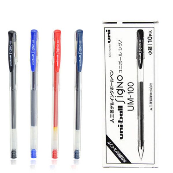 

10 pcs/japan mitsubishi um-100 0.5 mm gel pen office pen school supplies stationery bb1710076