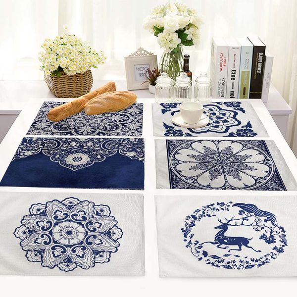 

42*32cm flower paern placemat table mat tables napkin for wedding dining accessories kitchen decoration fashion mc0034