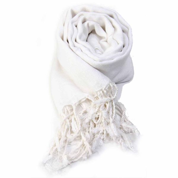 

10pcs/lot solid scarf silk pashmina cashmere 40 wrap shawl color shipping scarf pure wholesale women's gvbqw, White;black
