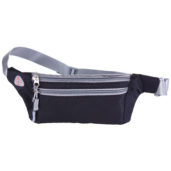 

waterproof outdoor multifunction running waist bag sport packs for music with headset hole-fits smartphones h5