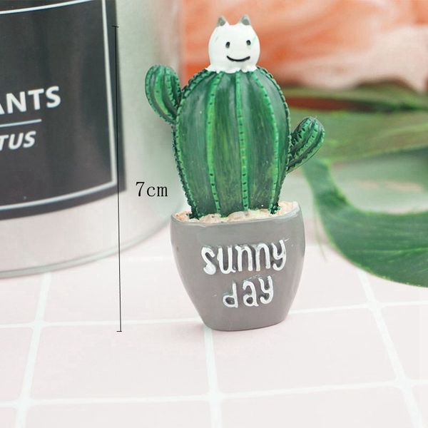 Creative Cartoon Refrigerator Magnets Succulent Cactus Fridge Magnet Kawaii Cute Plants Decorative Refrigerator Magnetic Sticker Souvenir Gi Fridge