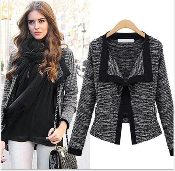 

explosion models new women's fashion slim cardigan small suit jacket coat jackets, Black;brown