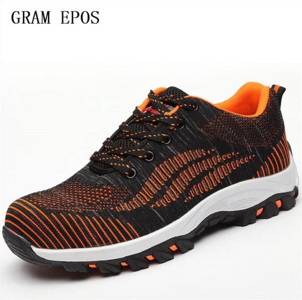 

spring autumn men big size 46 mesh steel toe cover working safety shoes male tooling ankle security boots protective footwear, Black