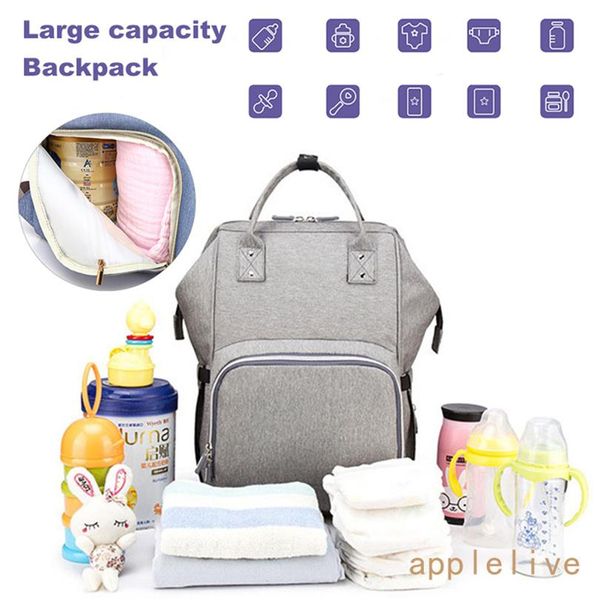 Baby Diaper Nappy Mummy Changing bag Backpack Set Multi-Function Hospital Bag-UK