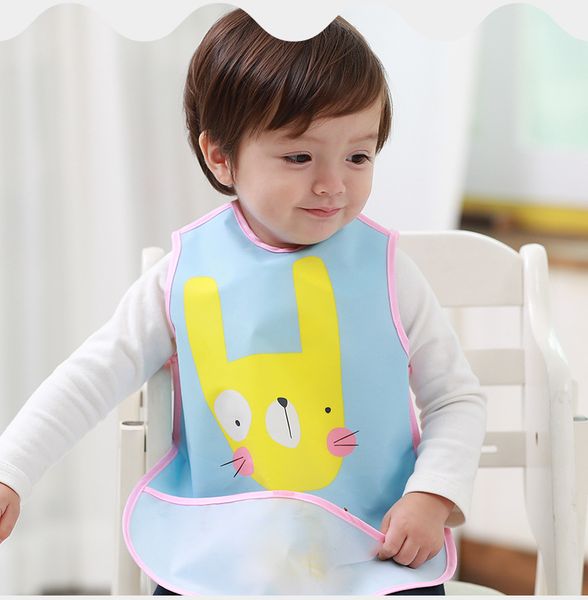 

2017 new avental children's painting clothing with oversleeve apron kid waterproof anti-wear apron keep clean pocket bib