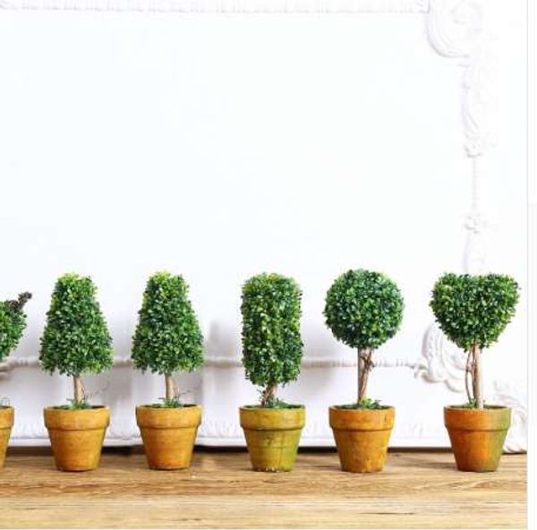 Top Mini Planta Artificial Decor decorativa Planta em vaso para sala de estar Home Office atacado e varejo