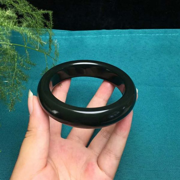 

j69#hetian jade jade a fine bracelet, warm and delicate, Golden;silver