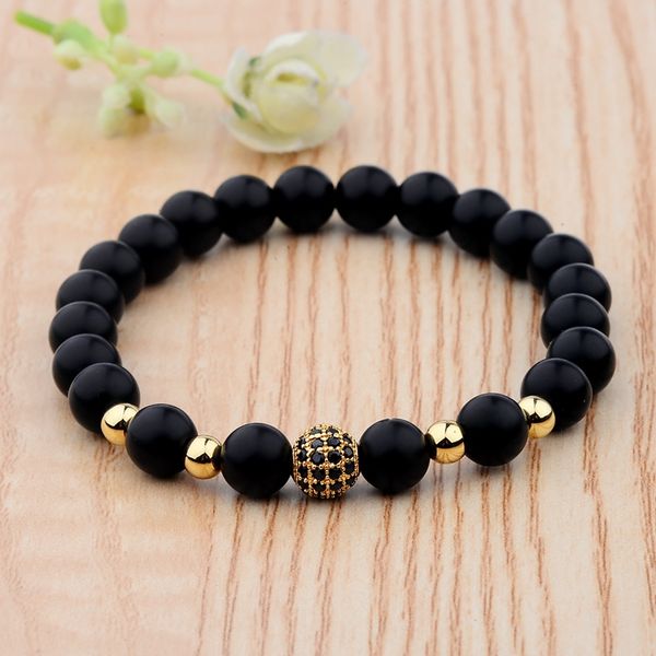 

amader black zircon charm men strand beads bracelets bangles natural stone bracelet jewelry accessories for women ab561