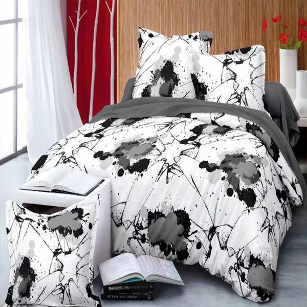 

pen and ink duvet cover bed cover pillow cases twin full  king uk double size art bedding set bed lines bedclothes 3pcs