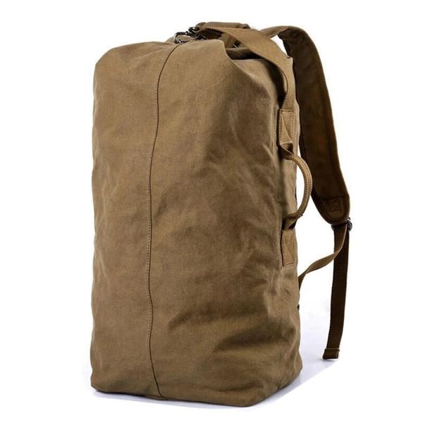 

backpack men drawstring bag large capacity canvas shoulder bag men's shoulders across the portable multi-functional bags