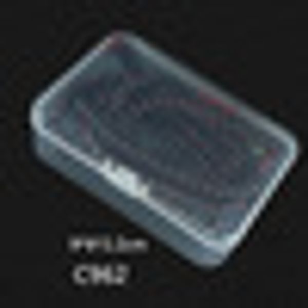 

clear plastic storage box playing cards case business card holder container 1*