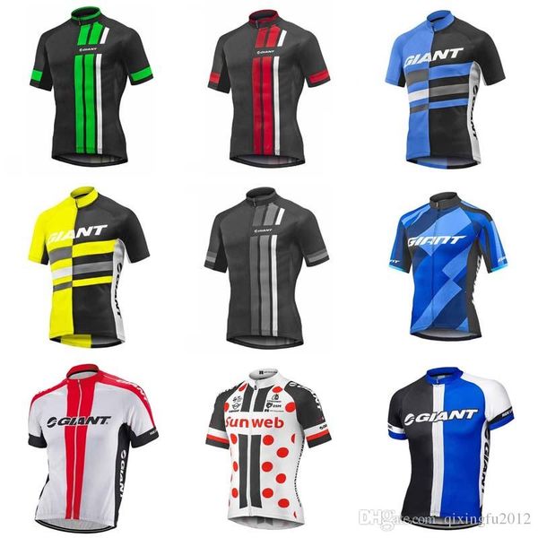 

2018 ropa ciclismo hombre Giant Man Велоспорт Джерси велосипед с коротким рукавом Спортивная одежда Велоспорт одежда camisa de ciclismo C1322