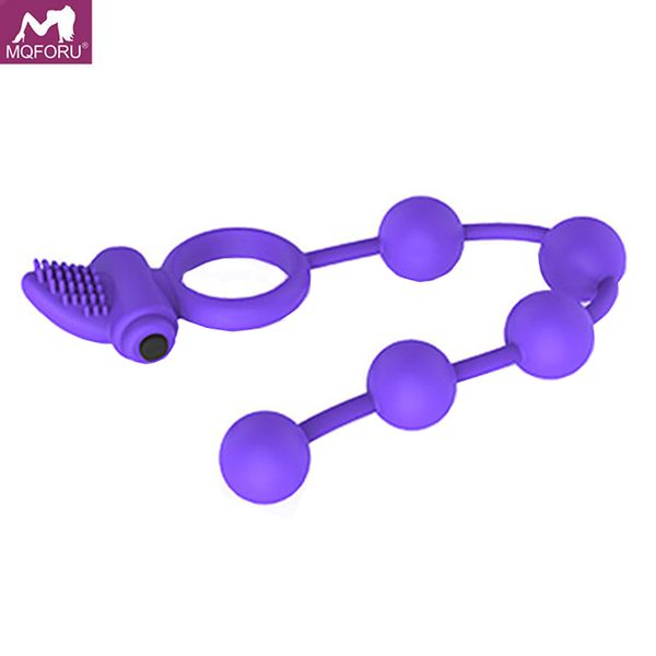 Bolas de vibração Beads Anal Butt Plug Vibradores para Homens Mulheres Sex Toys Clitóris Estimulador Penis Galo Massageador de Próstata Anel S19706