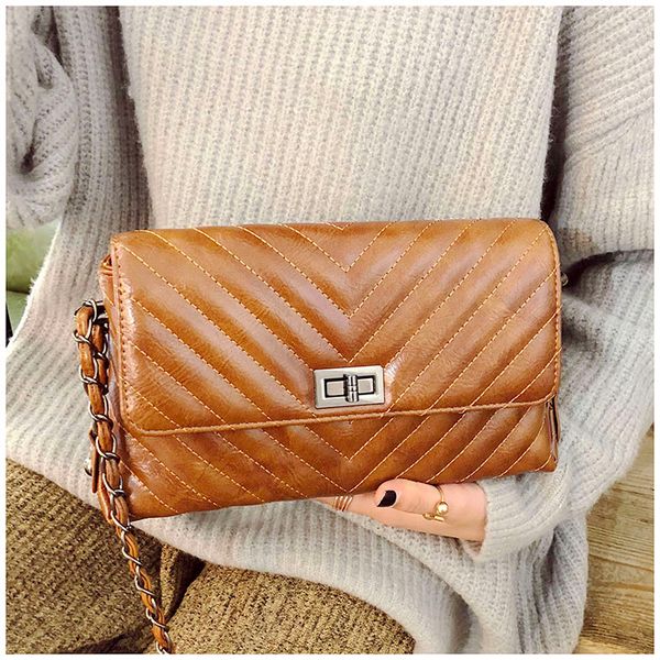 

stripes women handbag tote hasp chain bags female shoulder bags cross body purse handbags gaoer //11