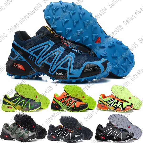 

Salomon Solomon Mens Shoes zapatos hombre Speed ​​Cross 3CS III Спортивные кроссовки Мужчины Черные наружные спортивные Speedcross Соломон кроссовки Размер обуви 7-11.5