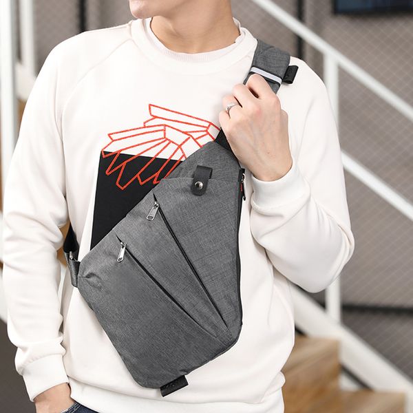 

sleeper #5001 fashion sling bag casual canvas chest bag anti theft crossbody bags casual cool solid simple design ing