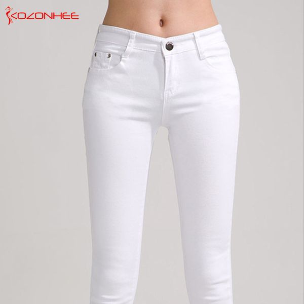 

multiplex colour stretching skinny jeans mid waist women elastic push up pencil jeans trousers for women for girls opaque, Blue
