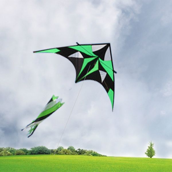 

2mcreative green handmade kites e kite with tail resin rod leisure material outdoor toys gift for children and 2017
