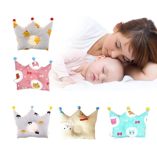 Newborn Baby Pillow Soft Cotton Sleep Positioner Prevent Flat Head