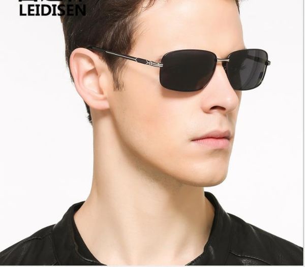 

2019 new square polarized sunglasses, male driving mirror, driver, polarizing mirror, quality sunglasses, White;black