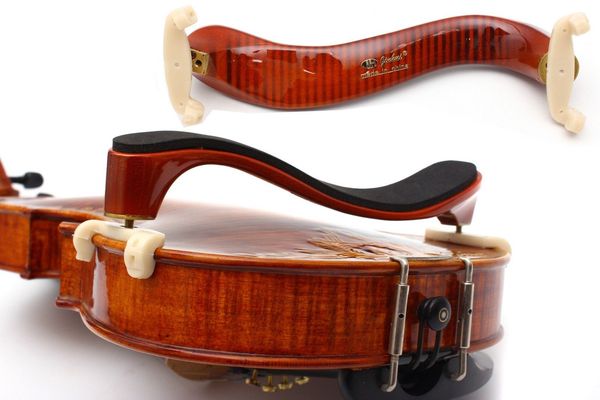 

4/4 3/4 violin shoulder rest flame maple violin parts adjustable size accessory