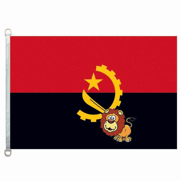 

angola country flags flag,90*150cm ,100% polyester, banner,digital printing