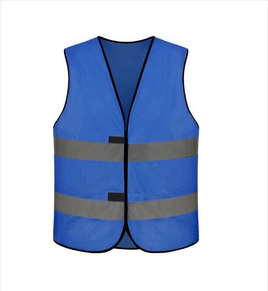 

blue safety vest high visibility reflective clothes, Black;blue