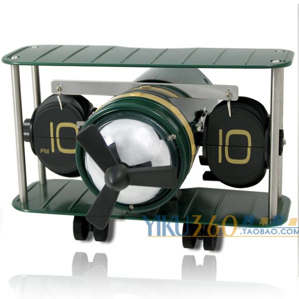 

creative clock model auto flip clock fighter personalized novelty fashion gift