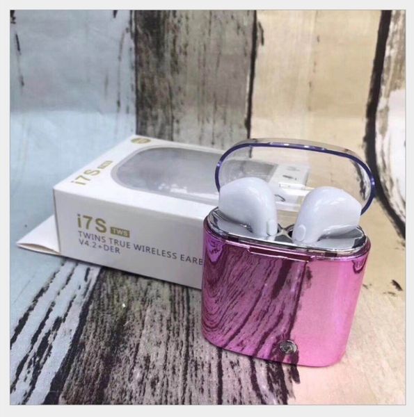 

Electroplated wirele earphone hbq i7 tw bluetooth 4 2 head et mini twin in ear hand double earbud earphone