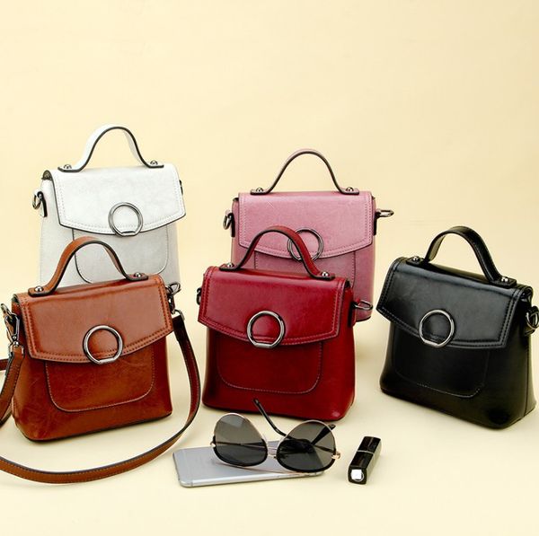 

casual fashion woman bag handbag lady bag small casual tote cross body shoulder bags genuine leather mother's shopping bags mini totes