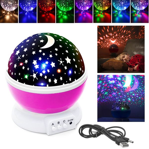 Ful Constellation Ceiling Projector Night Light Lamp Moon Stars Sky Rotating Led Lamp Romantic For Baby Kids Lover Gift Nna571 From Liangjingjing No1