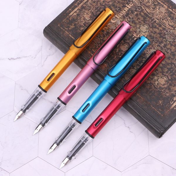 

aluminum alloy new fountain pen student pen gift nib 0.38mm calligraphy durable