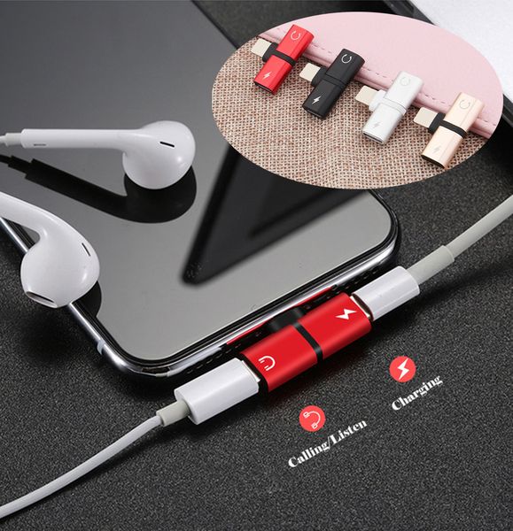 

2 in 1 Dual For iPhone 7 8 plus to Headphone Audio Charger Adapter Connectors Cable For iPhone 7 8 X Plus For iOS 10.3 11