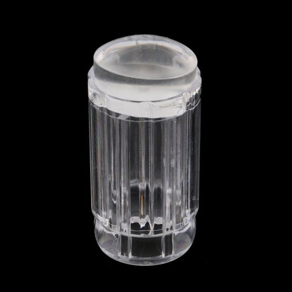 

nail art stamping soft jelly clear stamper scraper fission seal diy nail design stamping polish tool, White