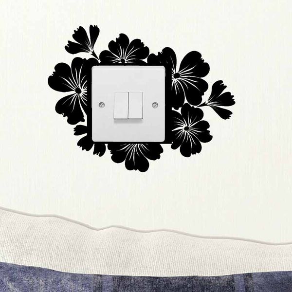 

light switch decals wall stickers interior art decoration black 4ws0157