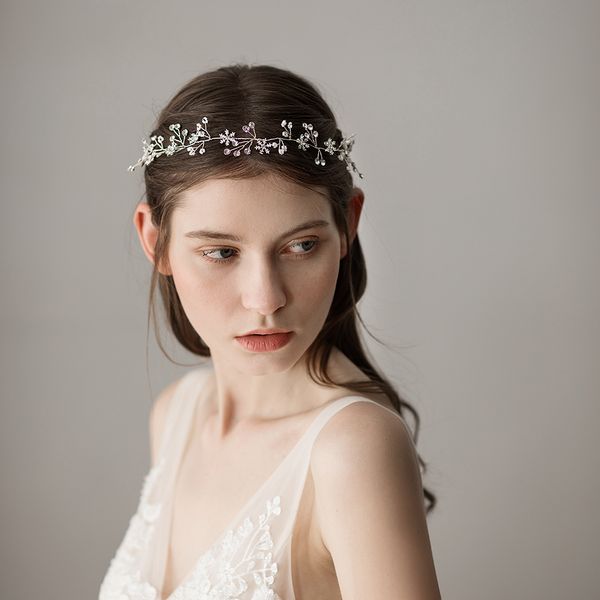 Vintage Wedding Headbands Hair Accessories With Snowflakes
