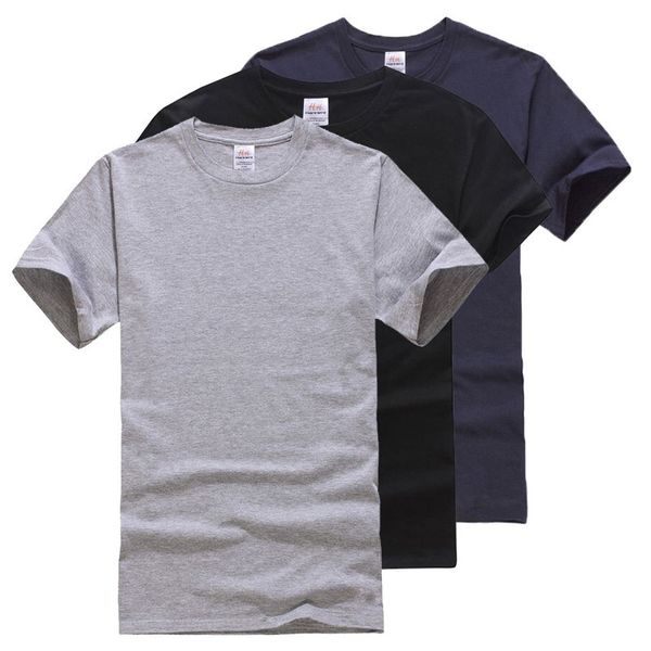 

Casual Solid Cotton T Shirt Men Classical Comfortable Summer T Shirt Short Sleeve Fashion Fitness Basic Undershirt M L XL XXL Tops