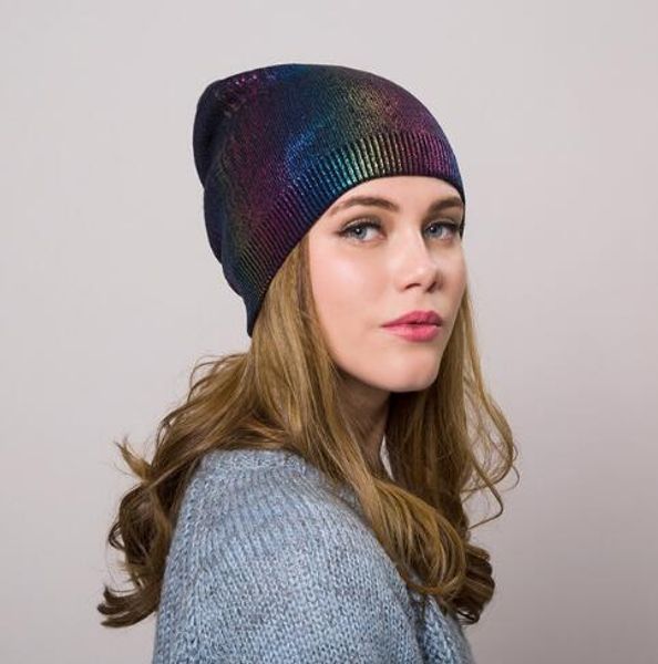 Womens Winter Hat Knitted Wool Beanie Female Fashion Casual Outdoor Mask Caps Thick Warm Hats for Women