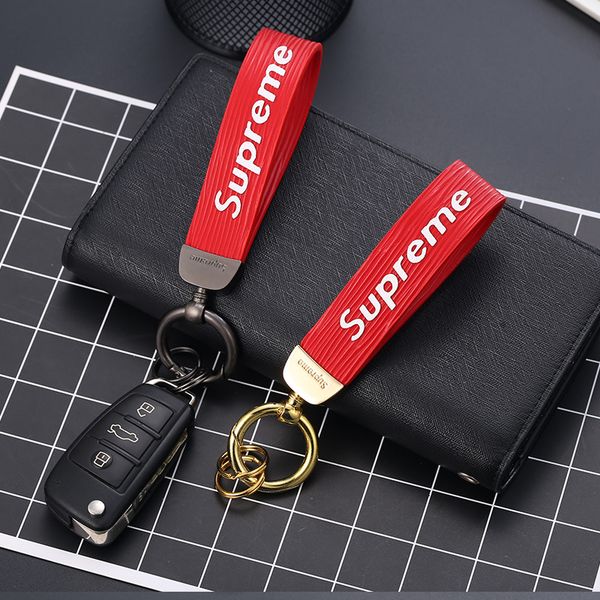

Car Accessories Men Keychain for Business Gift Leather Auto Keyring for Nissan Toyota Porsche SAAB Suzuki BMW Volvo Key Holder