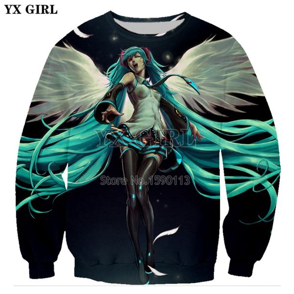 

plstar cosmos new anime vocaloid hatsune miku cute 3d print japanese famous animation tee hoodie/sweatshirt -4, Black