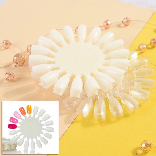 

5pcs/lot false nail tips color card finger nails display detachable artificial fake nails stickers palette for nail art, Red;gold