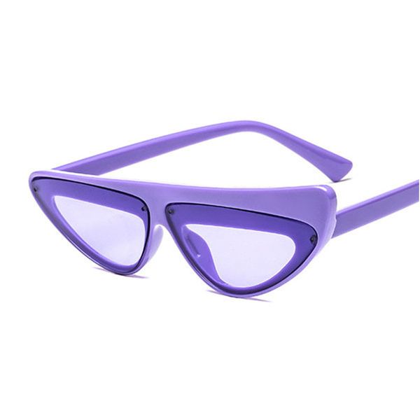 

luxury cat eye sunglasses women vintage flat small size frame sun glasses female black red eyewear lunettes with box fml, White;black