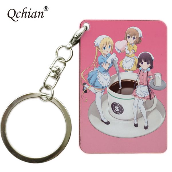 

sakuranomiya maika blend s keychain blend s stile cafe sadistic maid uniform key chains ring holder, Silver