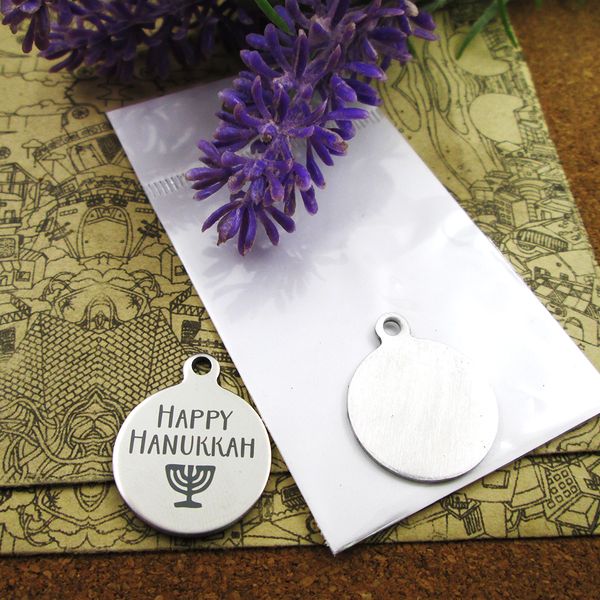 

40pcs--"happy hanukkah"stainless steel charms more style for choosing diy charms pendants for necklace, Bronze;silver