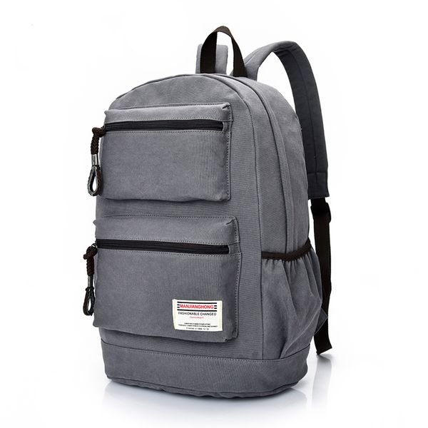 

2018 fashion new men backpack for 15.6 inches lapboy backpack large capacity male student backpacks casual canvas bag